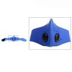 Neoprene face protection mask, for paintball, ski, motorcycling, hunting, model NA01, blue color